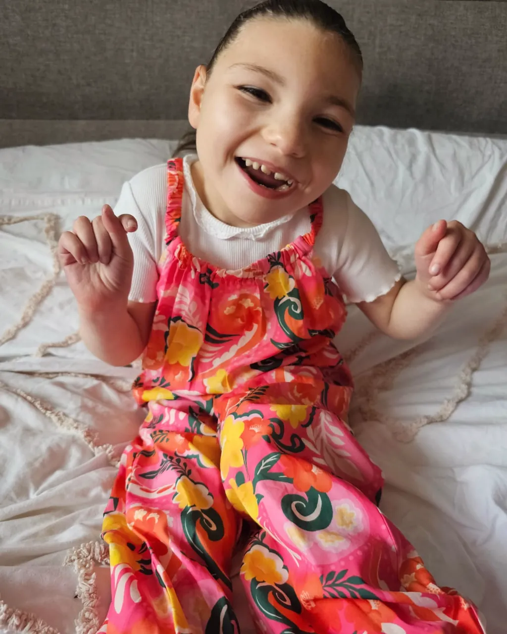 Jorja laughing